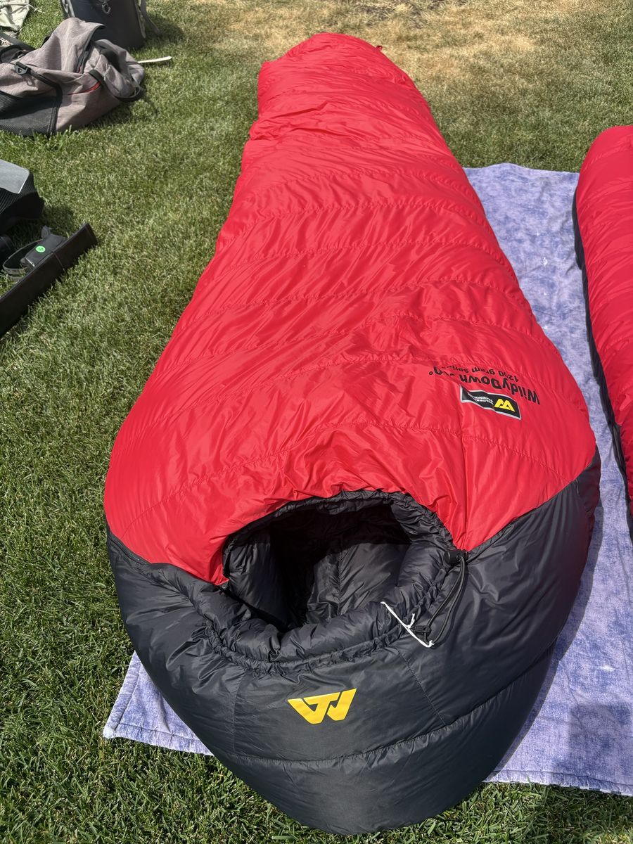 Wilderness technology WildyDown -10 degree sleeping bag New!