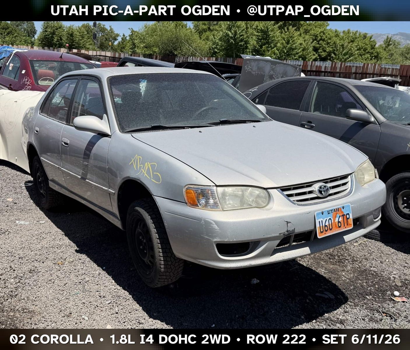 2002 Toyota Corolla Parts - UTPAP Ogden
