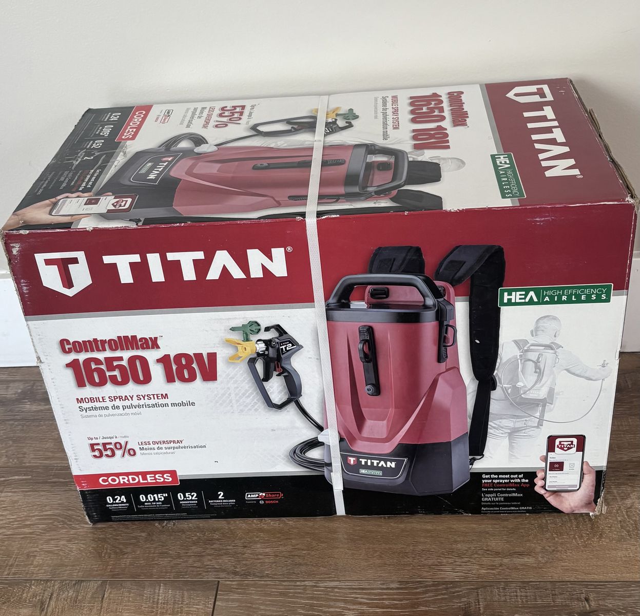 NEW Titan ControlMax 1650 Sprayer Battery Stationary Airless Paint Sprayer