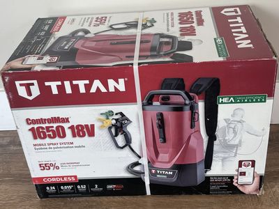 NEW Titan ControlMax 1650 Sprayer Battery Stationary Airless Paint Sprayer