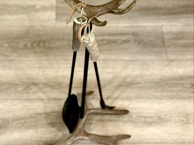 Deer Antler Western Themed Fireplace Tool Set