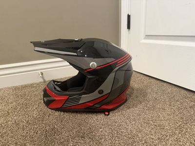 Bilt Cyclone Off-Road Helmet Youth- Black/Red/Gray - Motocross/Dirt Bike