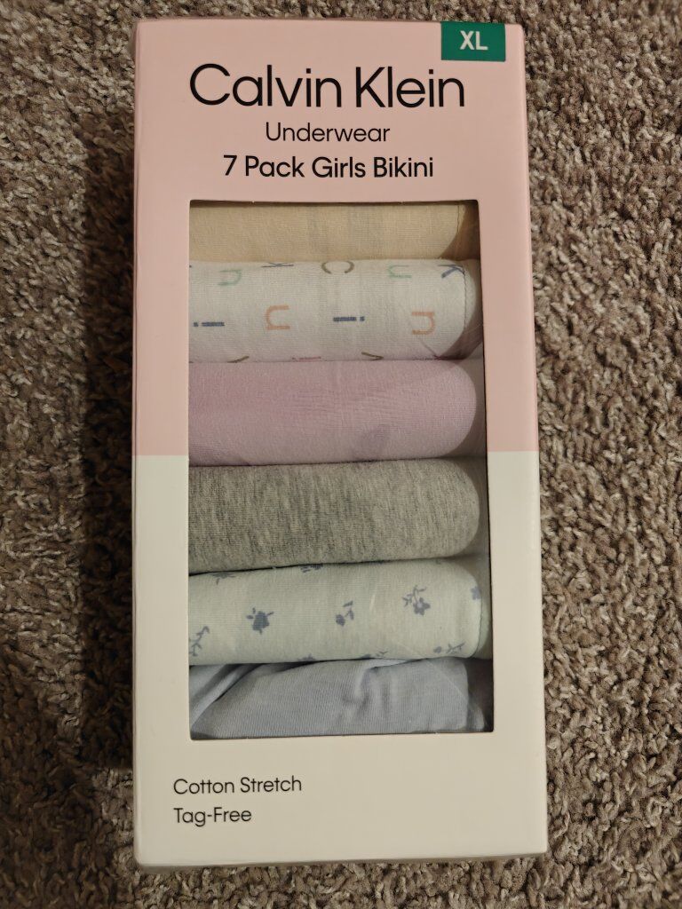 Calvin Klein Girls Bikini Underwear 7 Pack Cotton