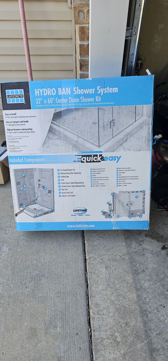 Shower water proofing system