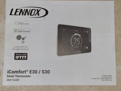 Lennox comfort E30/S30 Smart Thermostat
