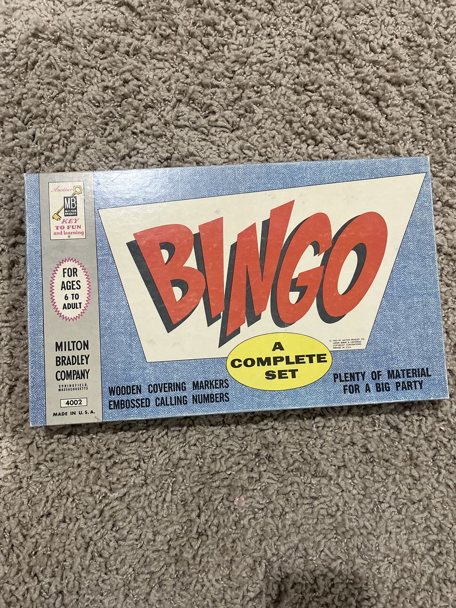 Milton Bradley 1960 Bingo