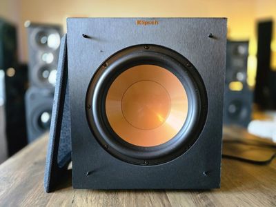 Klipsch R-10SW 10" 300W Powered Subwoofer - Black with Copper Spun Woofer