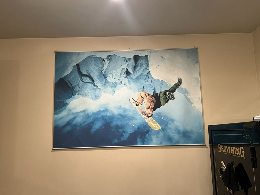 72 wall Vinyl Canvas Extreme Snow Board Wall Art