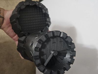 Handmade Black 3D Printed Dice Tower for Tabletop RPG Gaming with Dice Tray