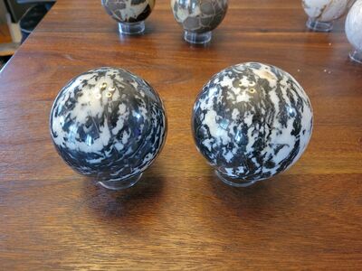 Zebra Stone Sphere