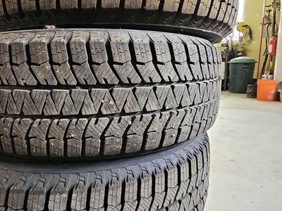 Bridgestone Blizzak Studless Snowtires and alloy wheels.