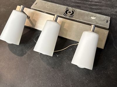 Crate and Barrel bathroom vanity light