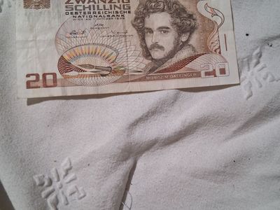 Austria 20 Zwanzig Schilling Banknote 1986 Moritz M. Daffinger