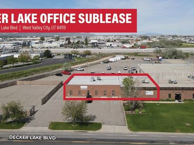 Decker Lake Office Sublease - 4,000-8,000 SF w/ .3 Acres Yard - West Valley City, UT