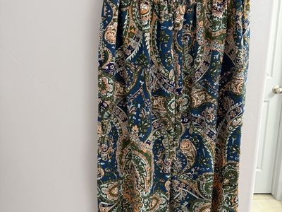 Flowy Paisley Spring Joggers