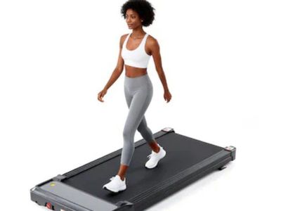 NEW-Under-Desk Compact Walking Pad Treadmill