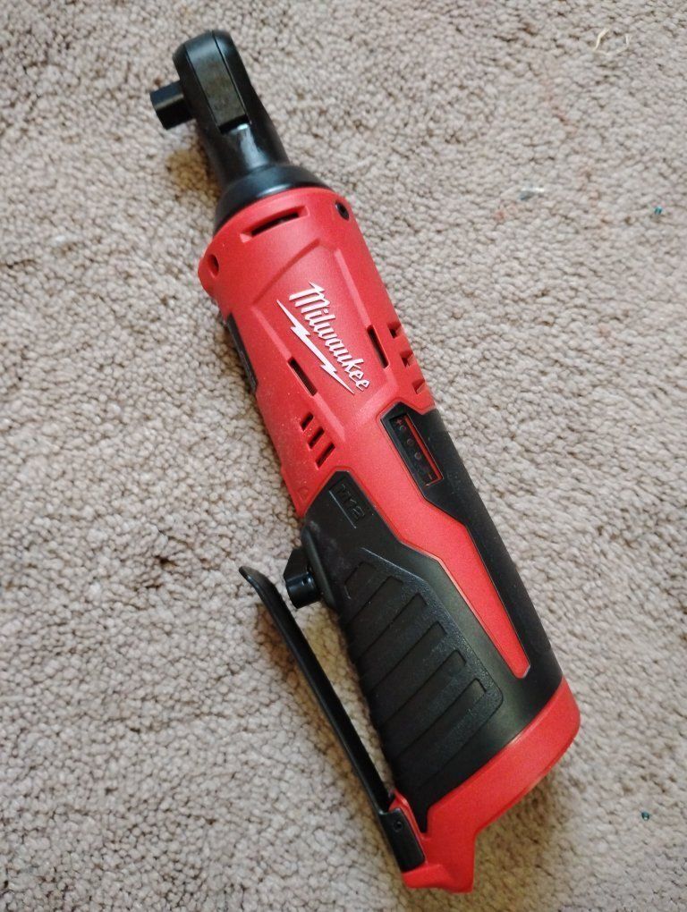 Milwaukee M12 3/8 Inch Cordless Ratchet Tool Only (Cat. No. 2457-20)