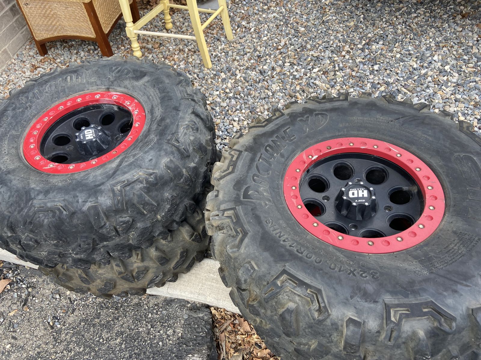 STI Beadlock Wheels on 32x10 Roctanes for RZR