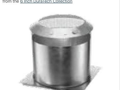 DuraVent 6DT-IS 6" Double Wall Class A Chimney Pipe Attic Insulation Shield Galvanized