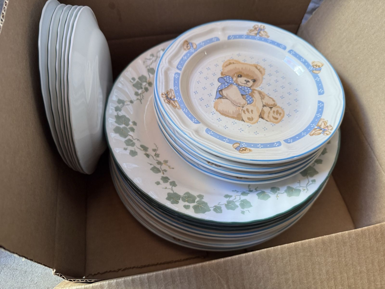 20  Tienshan and Corelle vintage Kitchen plates