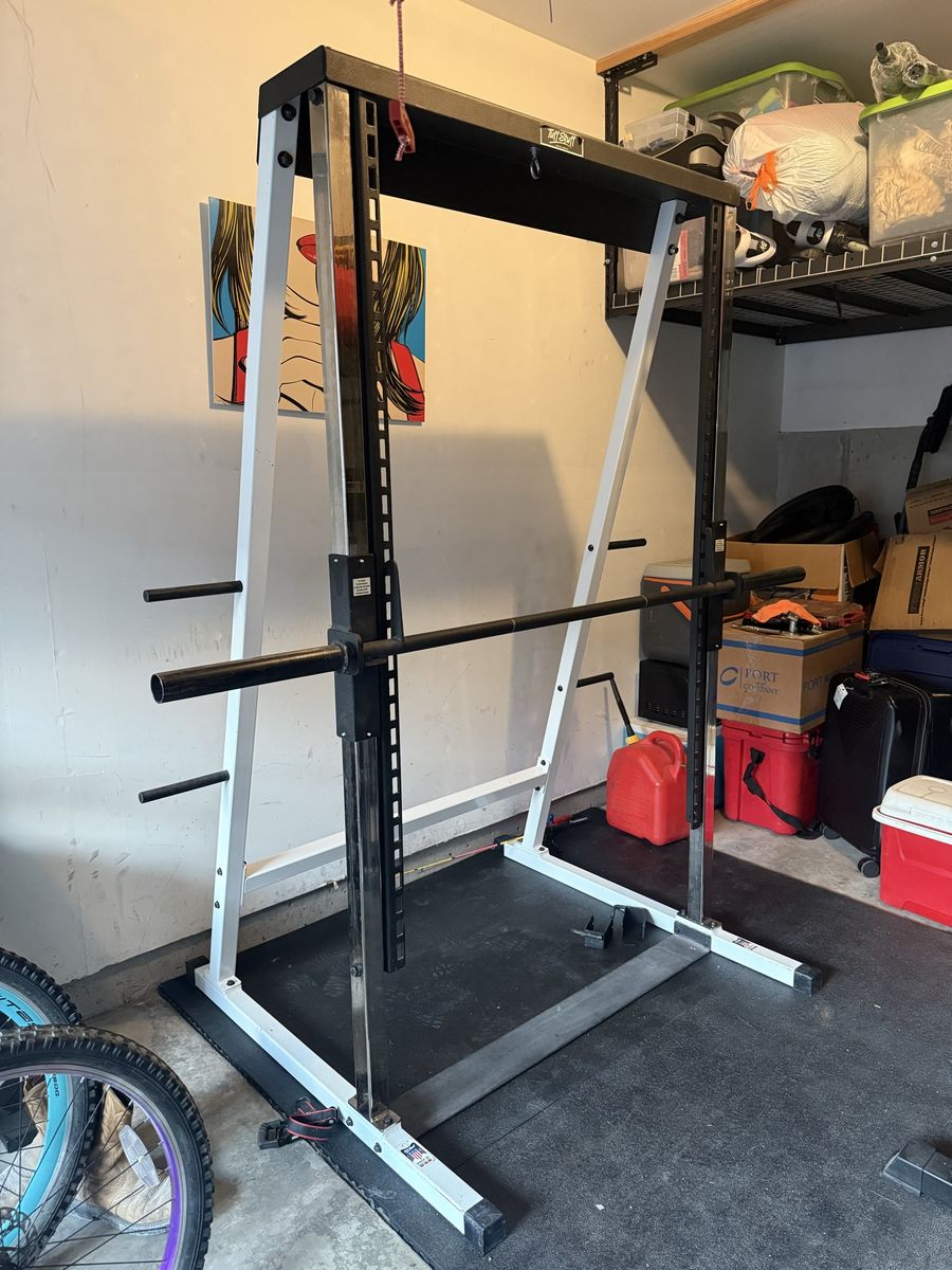 TuffStuff Smith Machine - Heavy Duty Home Gym Exercise Rack