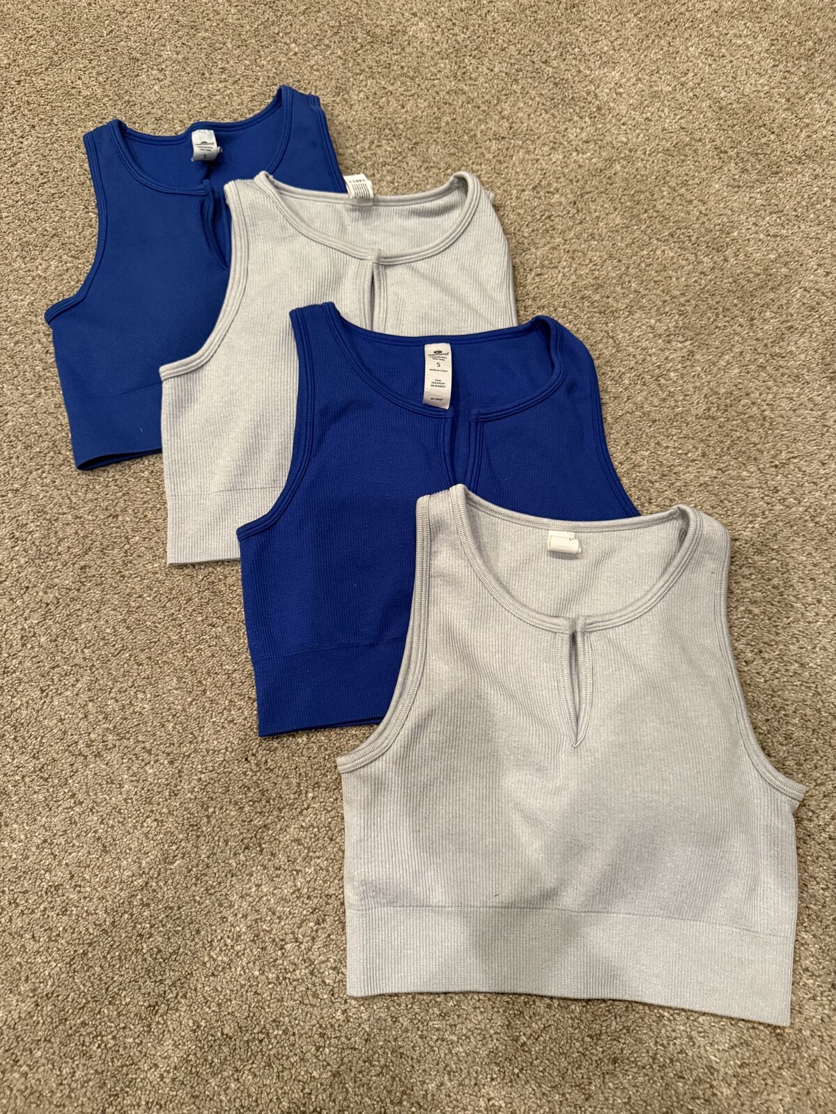 Crop Top Tank Sports Athletic Bra Tank Sz Small