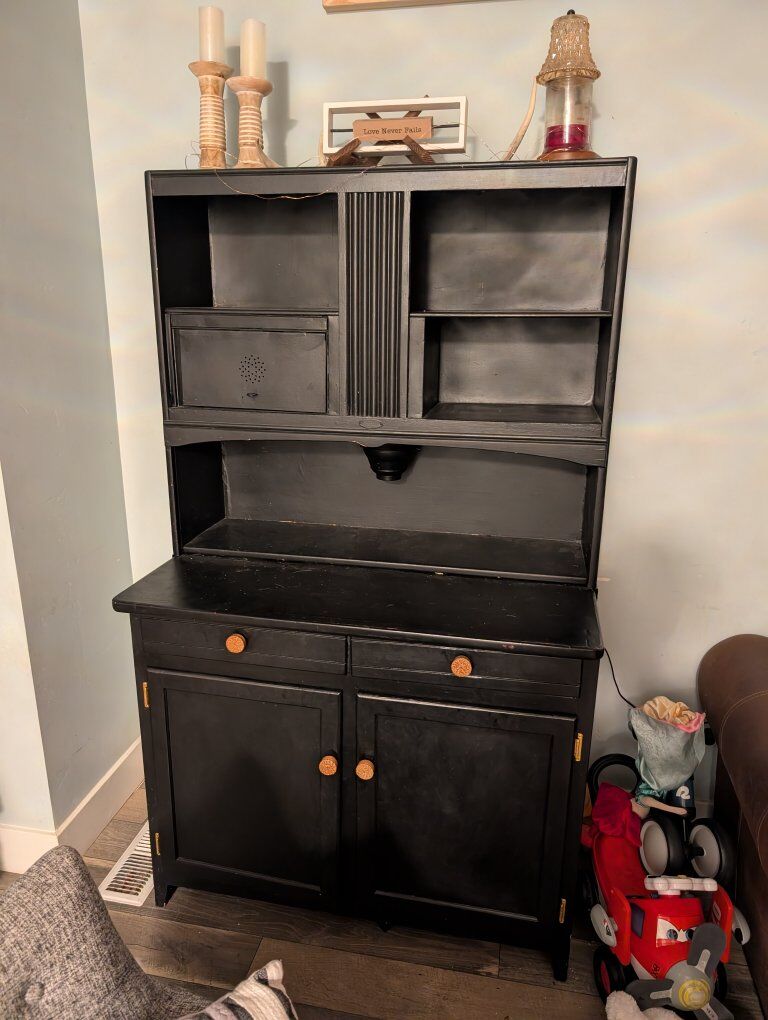 old style hutch/curio/buffet/desk