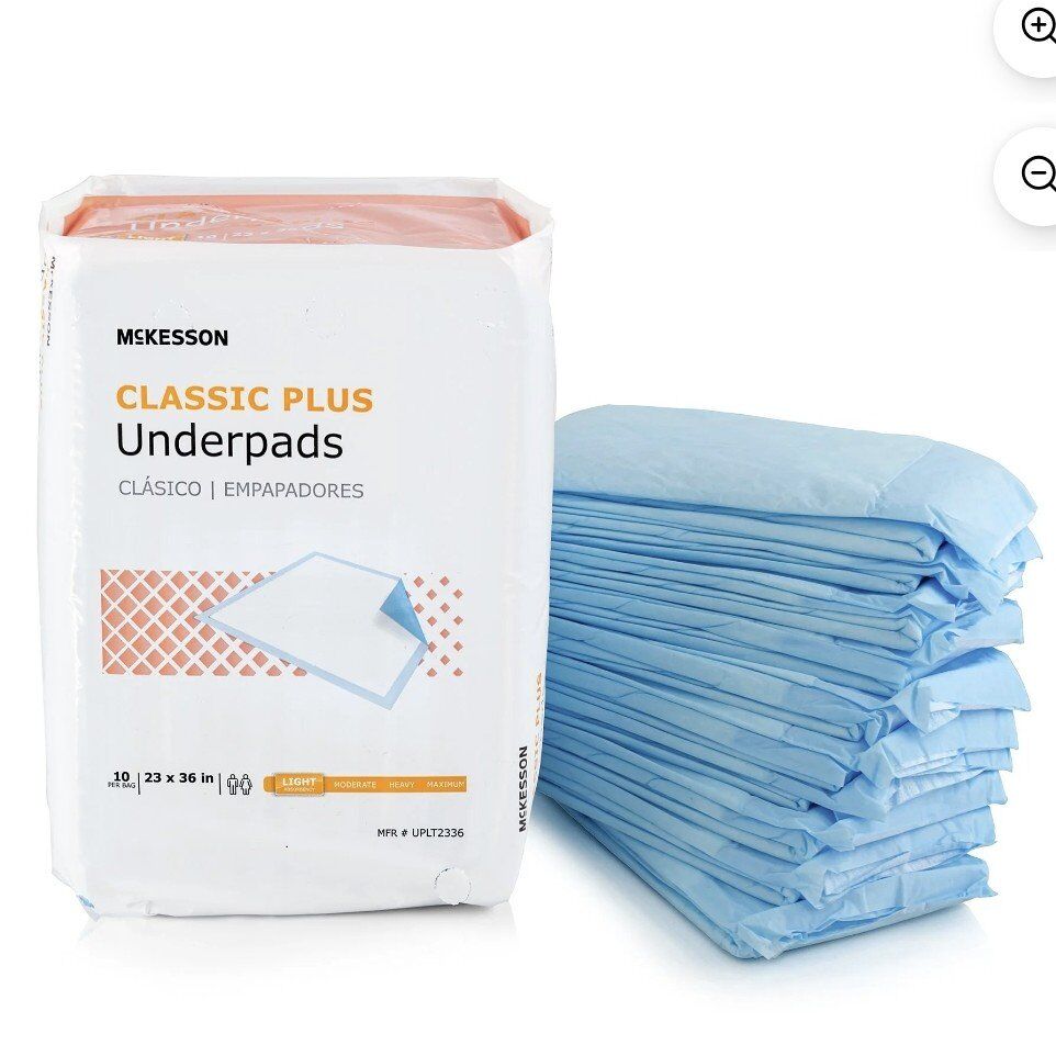 160 ct McKesson Classic Disposable Underpads 23x36