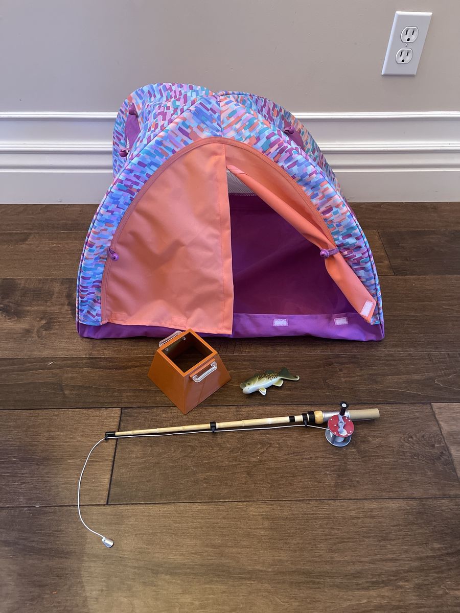 American Girl 18-Inch Doll Tent & Fishing Set