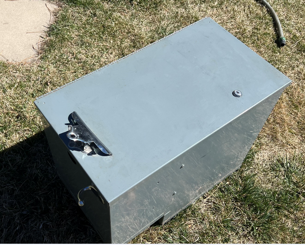 Metal Utility Center Console Box. Universal To Most Vans.