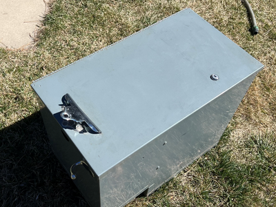 Metal Utility Center Console Box. Universal To Most Vans.