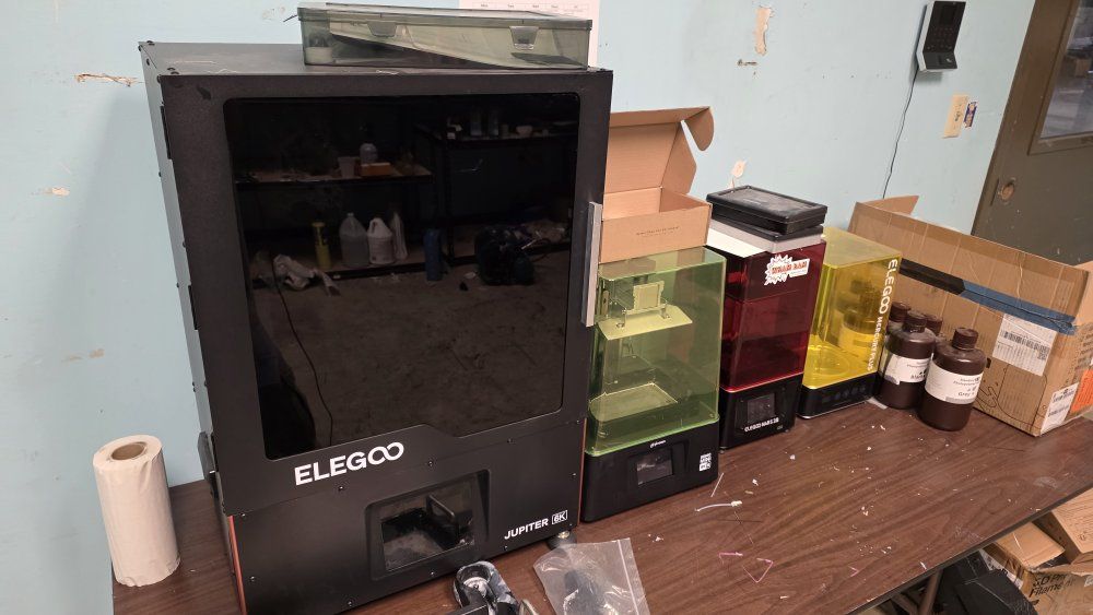3d resin printer setup