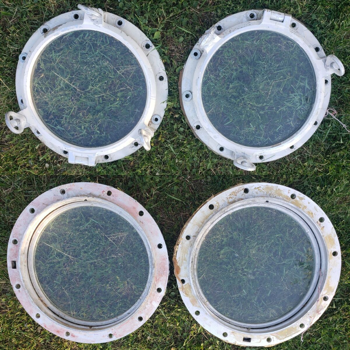 VINTAGE SALVAGE PORTHOLES BOAT WINDOWS