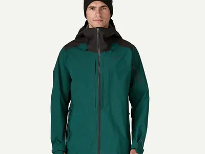 NWT Patagonia PowSlayer Cascade Green Freeride Jacket 3L Goretex Pro Men's Small
