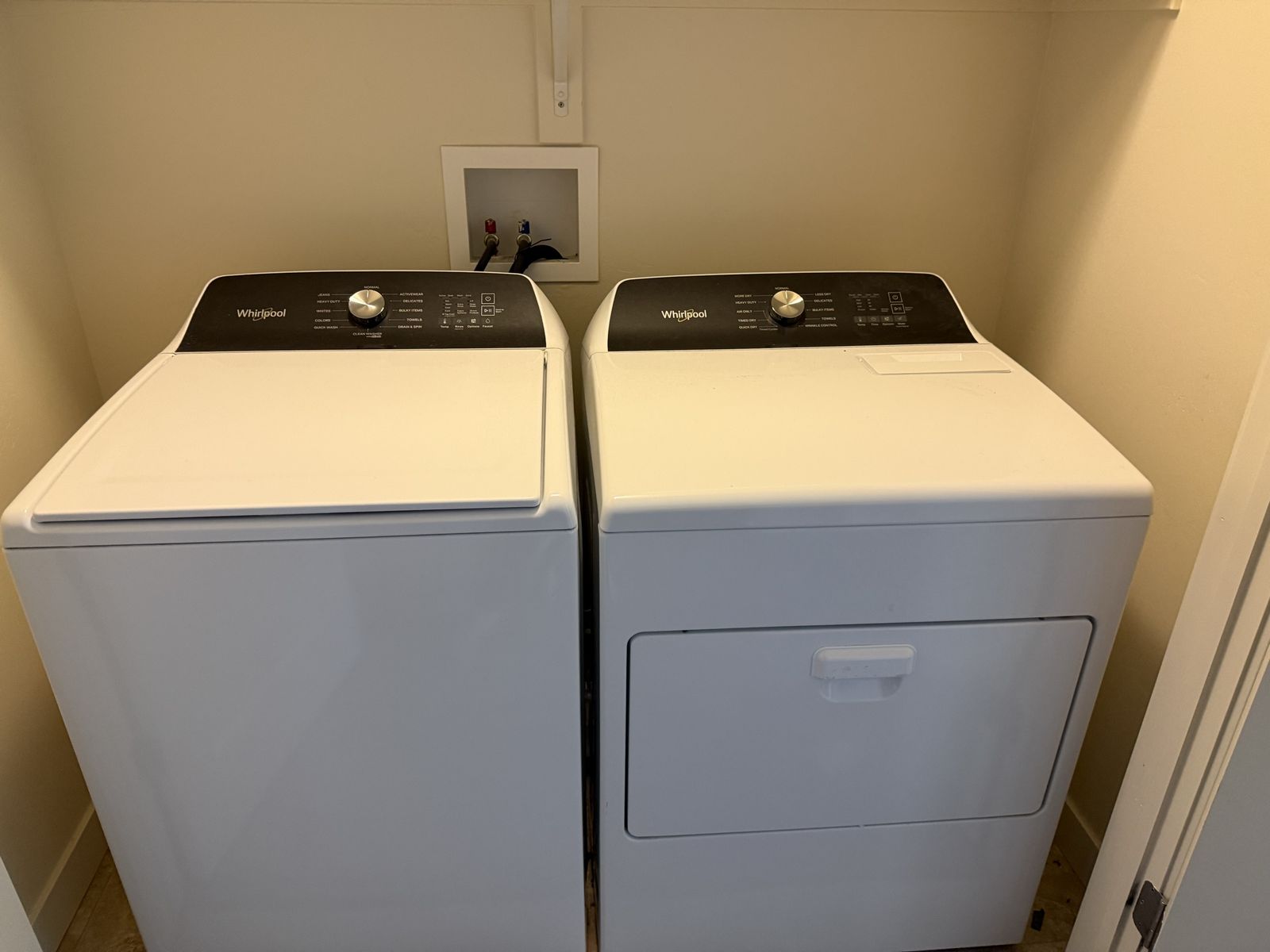 Washer and dryer set
