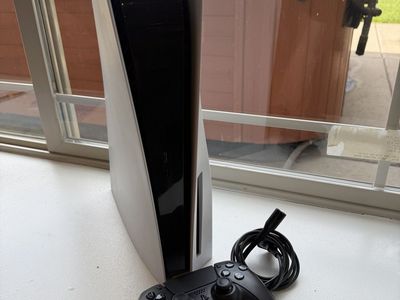 Sony PlayStation 5 PS5 Disc Console with Black Controller & Power Cable