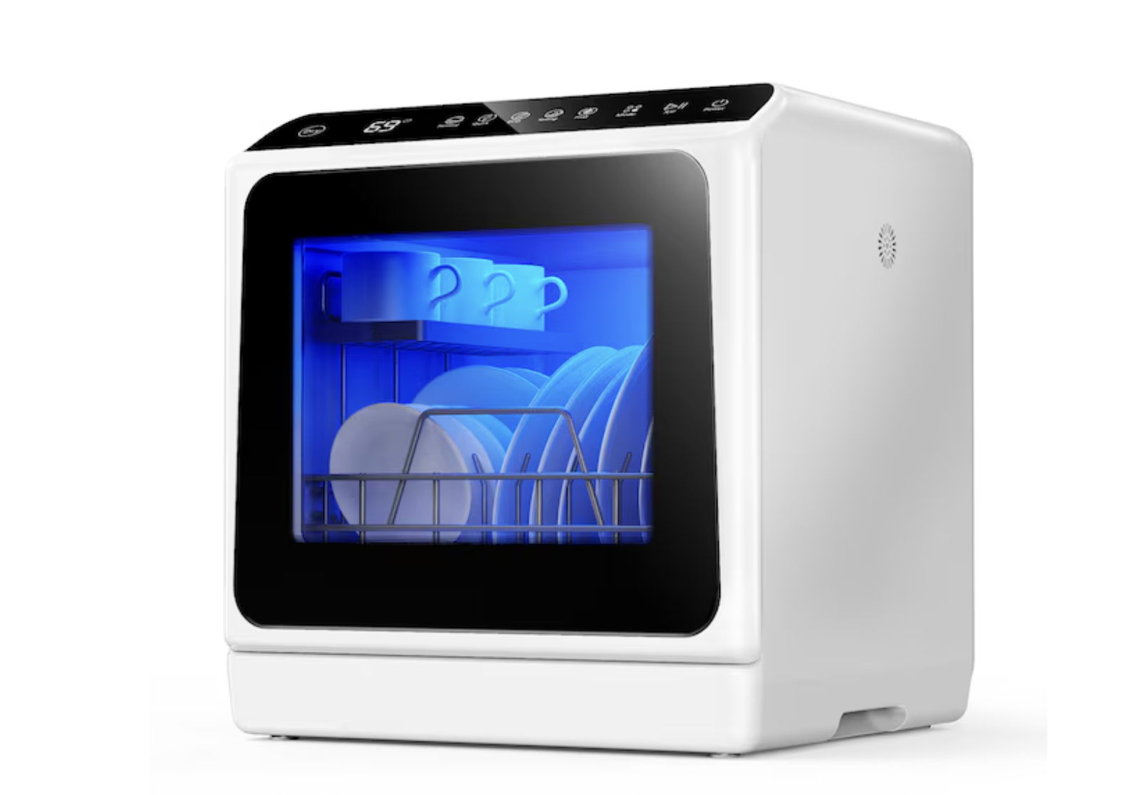 New in box 16.85 in. Portable Countertop Dishwasher 3-Cycles 6-Modes 4-Place Settings Capacity