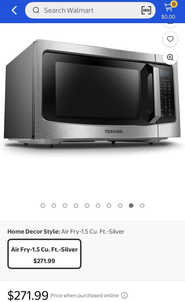 Toshiba 4 in 1 Countertop Microwave, Air Fry, Convection, and Combination