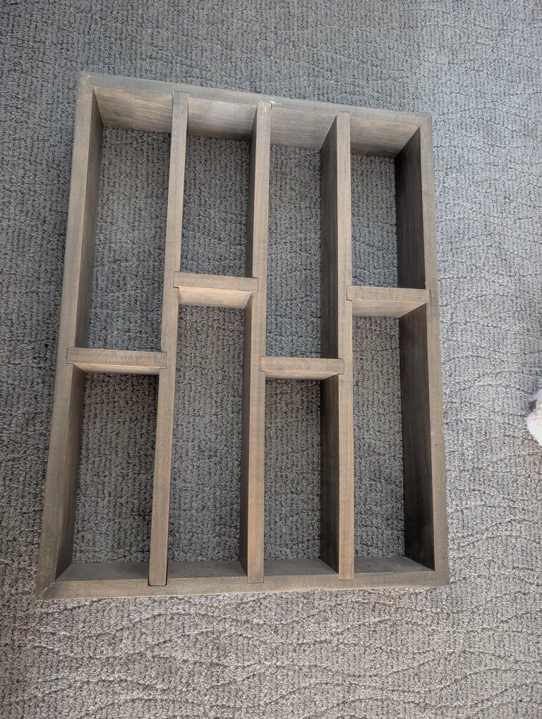 Solid wood wine rack