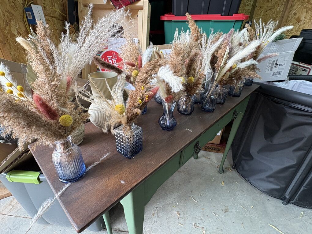 Decor centerpiece bud Vases