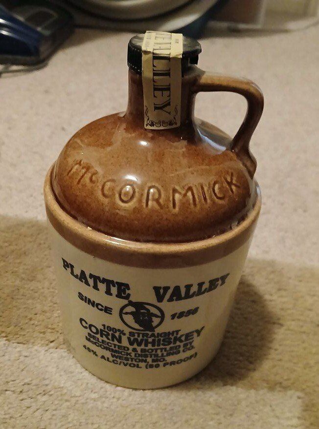 Platte Valley 100% Straight Corn Whiskey Moonshine