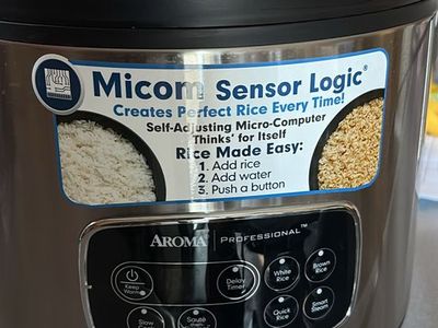 AROMA PROFESSIONAL Micom Sensor Logic 8-Cup Rice Cooker & Multicooker with Steamer Function
