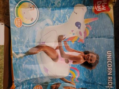 unicorn ride-on inflatable