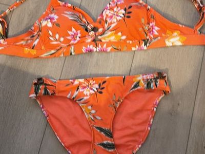 Orange Swim Suit Size M
