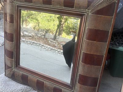 framed mirror 4' x 4'