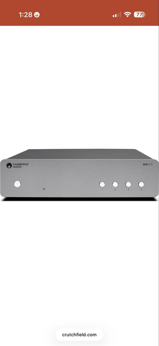 Cambridge Audio MXN10 Network Streamer - Compact, High-Resolution Audio Player