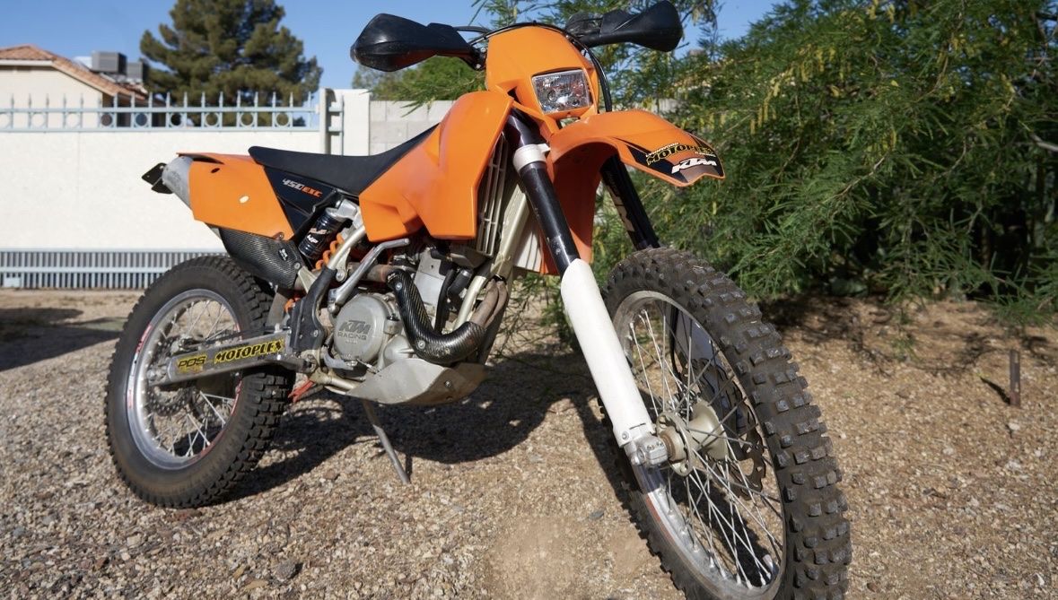 KTM 450 EXC Dirt Bike Motorcycle - Orange / Black
