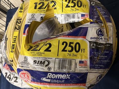 200 feet or more Romex wire
