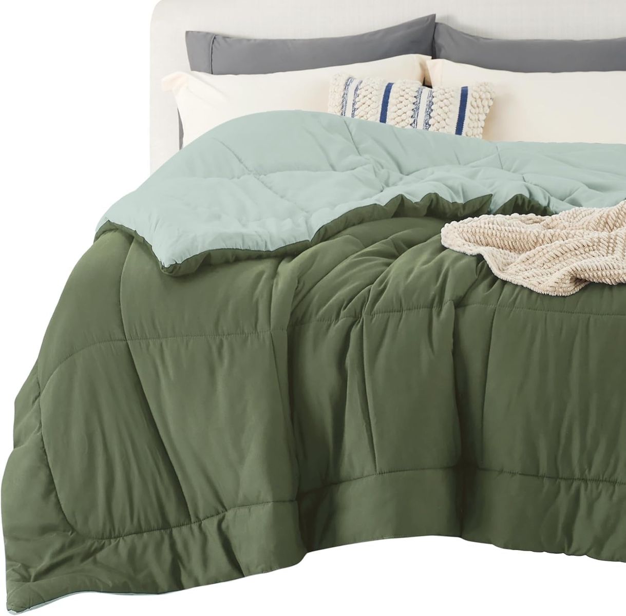 New! Oversized King Comforter Duvet Insert, All Season Bed Comforter, Quilted Down Alternative