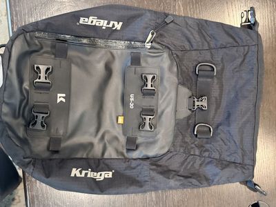 Kriega US-20 Drypack Waterproof Motorcycle Tail Bag with Mounting Straps